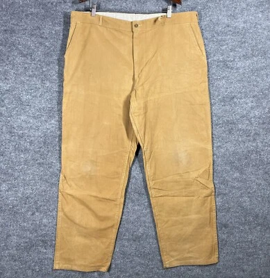 VINTAGE 60s Redhead Canvas Hunting Pants Size 42x29 Duck Cotton Talon 42 Zipper - Image 1 of 4