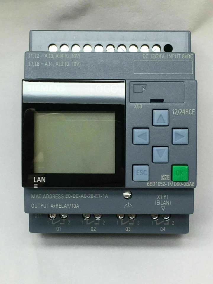 ▀▄▀▄▀  SIEMENS LOGO V8 - 12 24 RCE - 6ED1052-1MD08-0BA0 - 6ED1 052-1MD08-0BA0 - Imagen 1 de 1