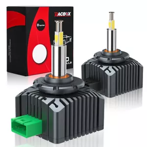 360° 4 Side D3S D3R LED Headlight Bulbs 6000K White HID Xenon Conversion Kit - Picture 1 of 13