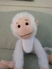 Poseable Monkey Plush White Peach Stuffed Animal 15