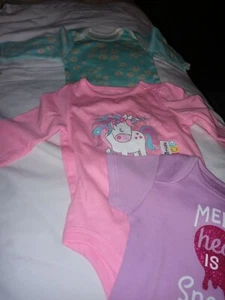 3 New Girls Bodysuit Size 3/6 Months - Picture 1 of 5