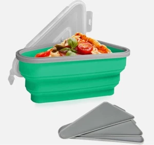  PIZZA SAVER - Silicone Container  Reusable, Microwavable slice keeper NEW - Picture 1 of 6