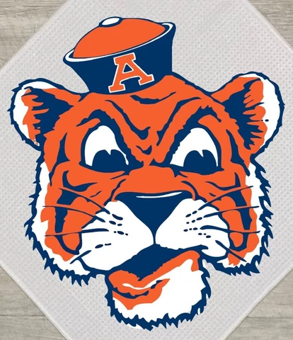 Auburn Tigers Magnetic Golf Towel, 15x15 with carabiner Cover