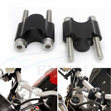 1 Pair CNC Motorcycle 7/8" 22mm Handlebar Riser Kit Raise Clamp Mount Universal