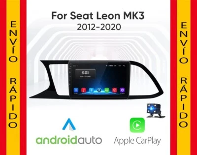 Radio Pantalla Android GPS USB CARPLAY BT RDS WIFI para Seat Leon 3 MK3 2012-20 - Imagen 1 de 4