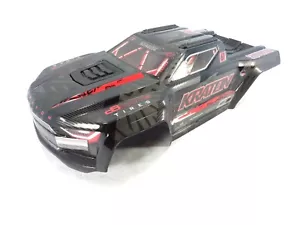 Carrocería negra pintada de fábrica Arrma Kraton EXB 6s con soportes sin clip BLX - Imagen 1 de 6
