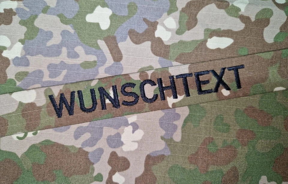 JRS PATCHES Tiras con nombre BW MULTITARN 6 colores con el texto deseado (con o sin velcro) KSK KSM