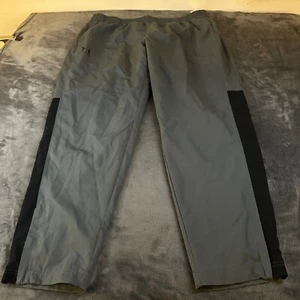 Under Armour Track Pants Training Warm Up Zippered Gray Black Mens XXL 42x32" - Picture 1 of 12