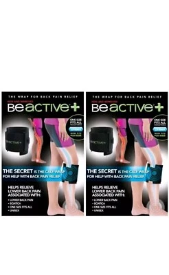 (2 Packs) BeActive+ -Instant Relief Acupressure Calf Brace-Sciatica & Back Pain - Image 1 of 4