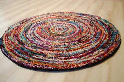 Tappeto Multicolore Designer Sixteen SIX05 Round Moderno 160x160cm Rotondo Colorato - Immagine 1 di 4