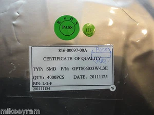 Reel of 4000 0603 LEDs Standard LEDs - SMD White, 200mcd, 30mA - Picture 1 of 3