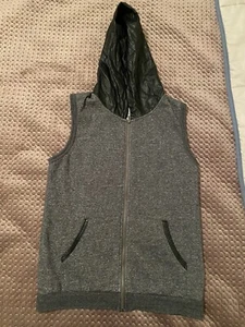 All About Eve Womens Size S 8 Top Ladies Vest Grey Hoodie Jacket Hood Jumper - Picture 1 of 5