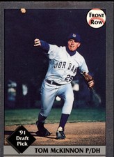 1991 Front Row Draft Picks Silver #41 Tom McKinnon