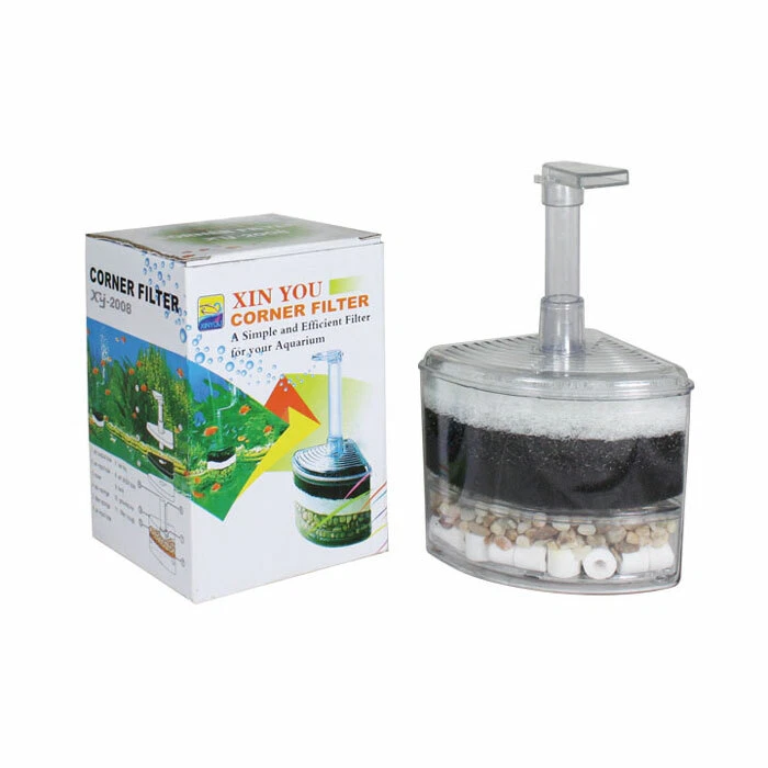 Air Operated Small Corner Filter, Air Driven Bio Aquarium Fish Tank Filter - Image 1 of 1