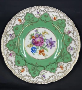 Vintage Czechoslovakia Ornate Porcelain Plate 10.75 inches - Picture 1 of 4