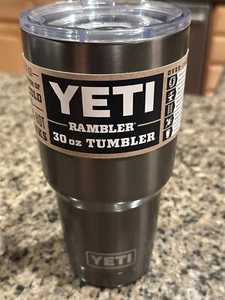 Yeti Rambler Graphite Metallic 30 oz Becher Tasse NEU - Bild 1 von 5