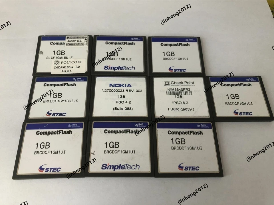 10PCS   STEC 1GB CompactFlash CF  Card  Memory CARD 1GB - Image 1 of 1