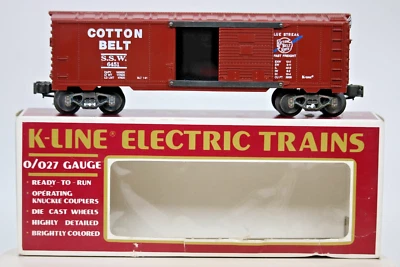 K-Line  K-6451  Cotton Belt Classic Boxcar O Gauge 1:48 Scale In The Box - Image 1 of 4