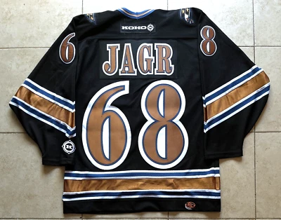 Camiseta Jaromir JAGR #68 Washington Capitals 2000s KOHO 3ª M negra domo NHL de colección Foto 1 de 4