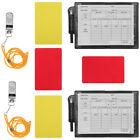  Schiedsrichter rote und gelbe Karte PVC professionelle Kits Score Pads Karten