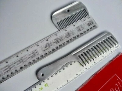 Handmade Finish_2 x FARRIER Horse Grooming Aluminium Metal Tail Mane Comb  - image 1 of 4