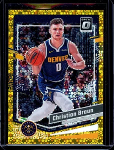 2023 Donruss Optic Fast Break Gold #60 Christian Braun /10 - Picture 1 of 2