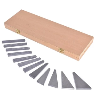 12 Pcs Set Steel 1/4 To 30 Degree Gauge Block Precision Angle Block - Picture 1 of 10
