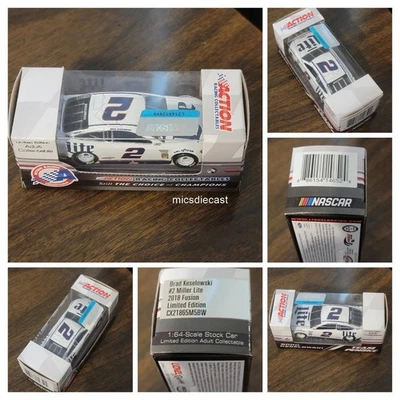 RARE 2018 #2 Brad Keselowski Miller Lite ARC Action Diecast 1:64 Penske NIB - Image 1 of 4