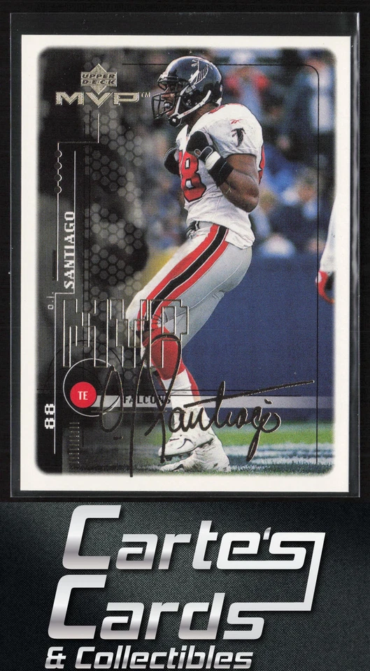 O.J. Santiago 1999 Upper Deck MVP #14 Gold Script Atlanta Falcons 2/100 - Image 1 of 2