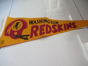 Vintage Washington Redskins NFL Football Pennant 29" 1960's 1970's Vtg Great $!! - Picture 1 of 2