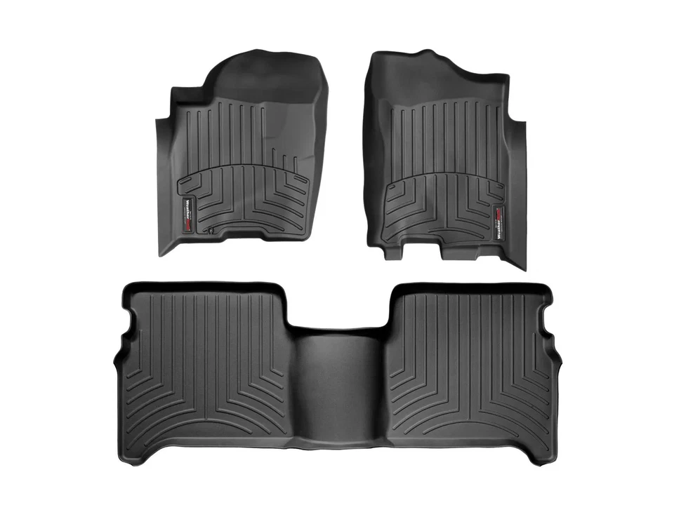 WeatherTech FloorLiner for 2004-2007 Nissan Titan - 1st & 2nd Row, Black - Image 1 of 4