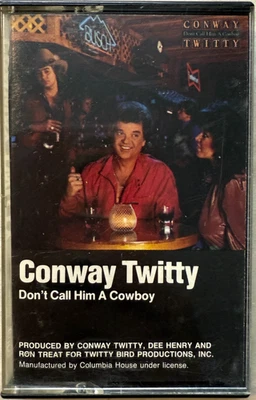 Conway Twitty Don't Call Him A Cowboy Cassette Tape Country Music Album 1985 - Image 1 of 2