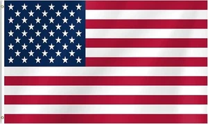 3x5 Fuß Amerikanische Flagge Outdoor Schwerlast USA Flagge mit Ösen - Bild 1 von 4