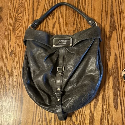 Marc by Marc Jacobs Black Leather Hobo Bag - Image 1 of 4