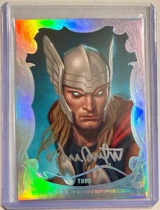 2022 Upper Deck Marvel Masterpieces Thor Auto Silver Spectrum Foil /25 Gallery - Bild 1 von 2