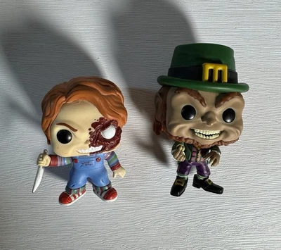 LEPRECHAUN & CHILDS PLAY 3 #1245 Funko Pops X 2 Figures - Image 1 of 2