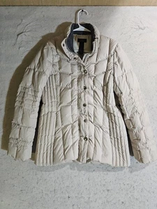 Chaqueta acolchada acolchada con aislamiento para mujer Brooks Brothers "346" talla 8 crema - Imagen 1 de 14
