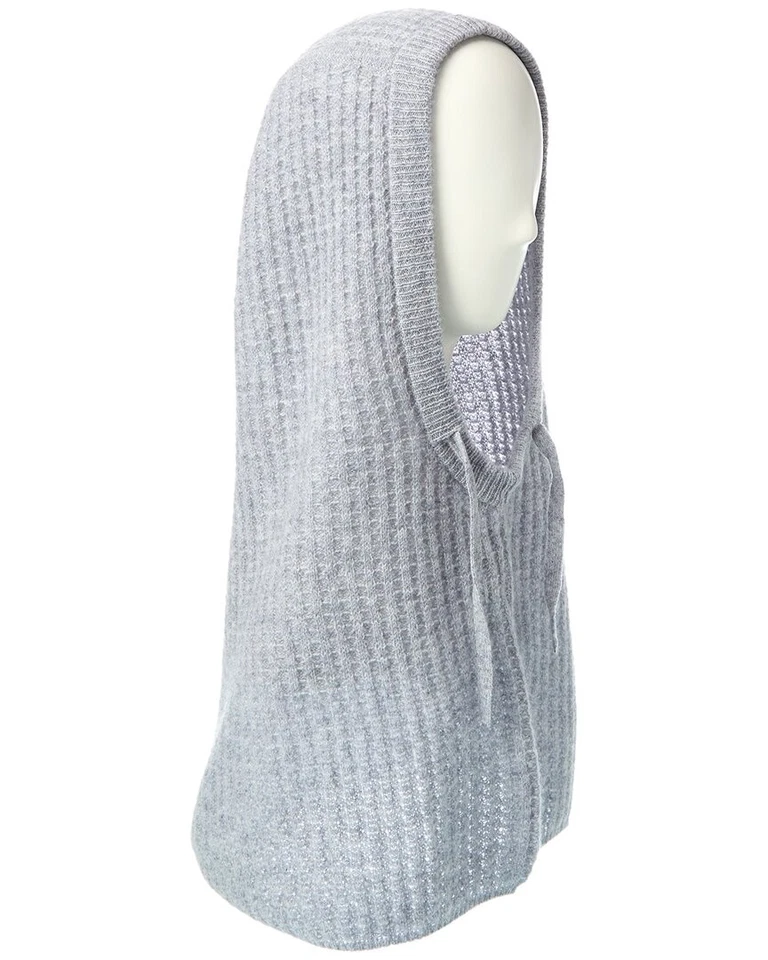 Hannah Rose Waffle Stitch Cashmere Balaclava Women's Blue - Image 1 of 2