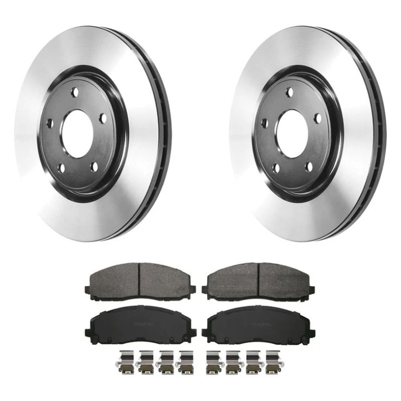 For Dodge Grand Caravan 15-17 SevereDuty Front Brake Kit w Semi-Metallic Pads — 第 1/4 张图片