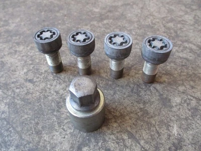 Cerradura de llanta Audi A3 A4 A6 A8 VW Golf Passat Tiguan Touran tornillos de rueda 14 mm Foto 1 de 4
