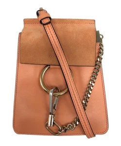 Chloe Shoulder Bag Purse Faye Leather Pink Authentic from japan - Picture 1 of 24