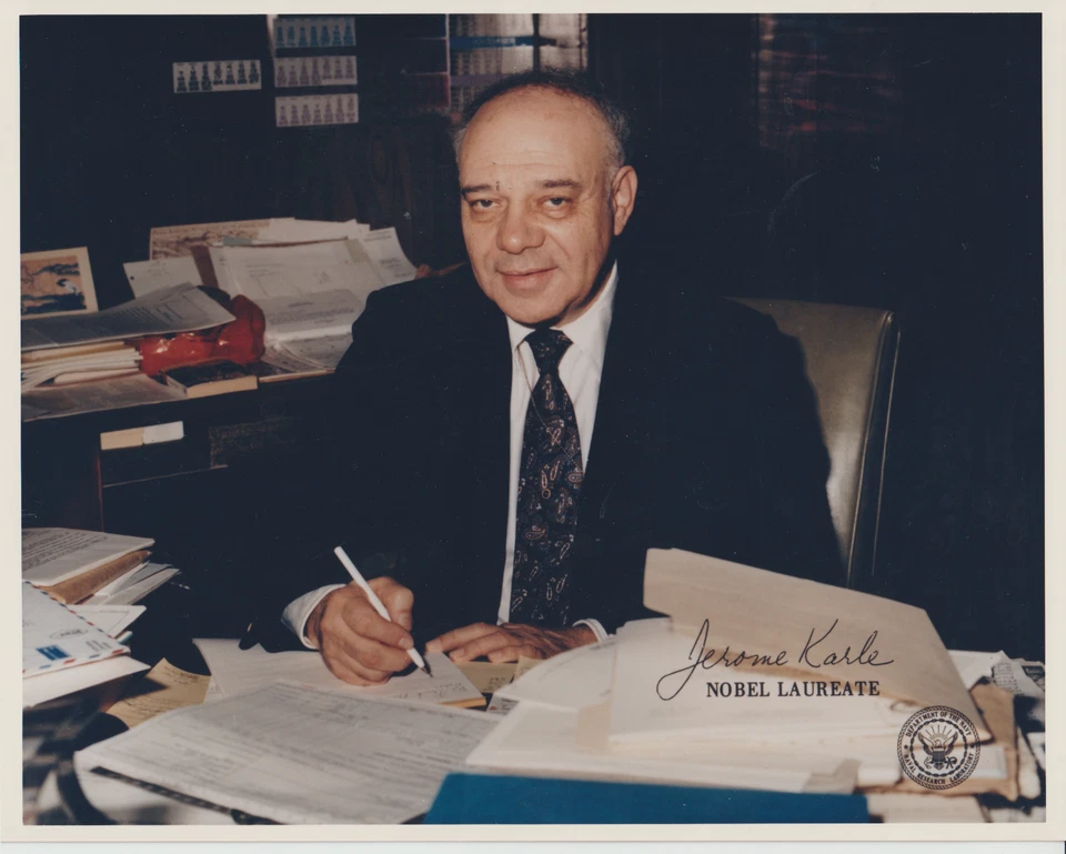 Jerome Karle, orig sign Großfoto - Bild 1 von 1