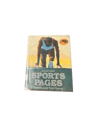 Sports Pages by Arnold Adoff 1986 Hardcover Illustrations by Steve Kuzma HC Foto 1 de 4