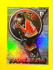 2000-01 PACIFIC TITANIUM PAVEL BURE INSERT HOCKEY CARD # 39 Florida Panthers