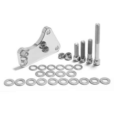 Adaptador de montaje de pinza de freno cromado 00-up Big Twin a 84-99 Roadking Dyna Softail Foto 1 de 2