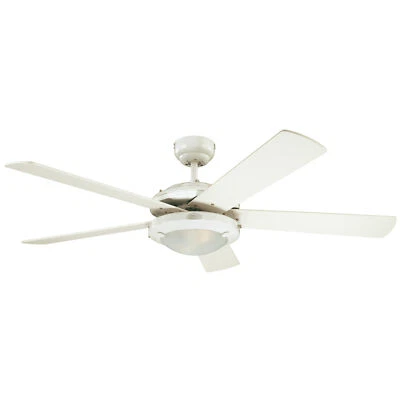 Ceiling fan with lights and pull cord Westinghouse COMET White 132 cm / 52" - Image 1 of 4