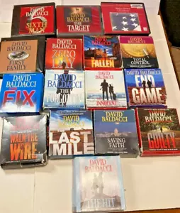 16 David Baldacci Audio Books, 208 hours, FREE shipping - Picture 1 of 1