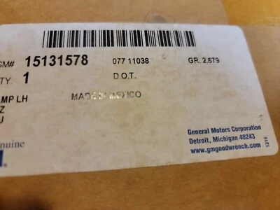 全新 15131578 司机侧尾灯适用于雪佛兰 Trailblazer 2002 - 2009 — 第 1/4 张图片