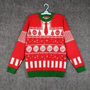 Men Sz M Revolt Christmas Sweater Red Ranboo Fashion Holiday Festive Xmas Winter - Picture 1 of 8