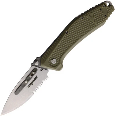 Havalon EDC REDI-Lock A/O Green Folding AUS-8 Pocket Knife VXTCREDIG - Image 1 of 2